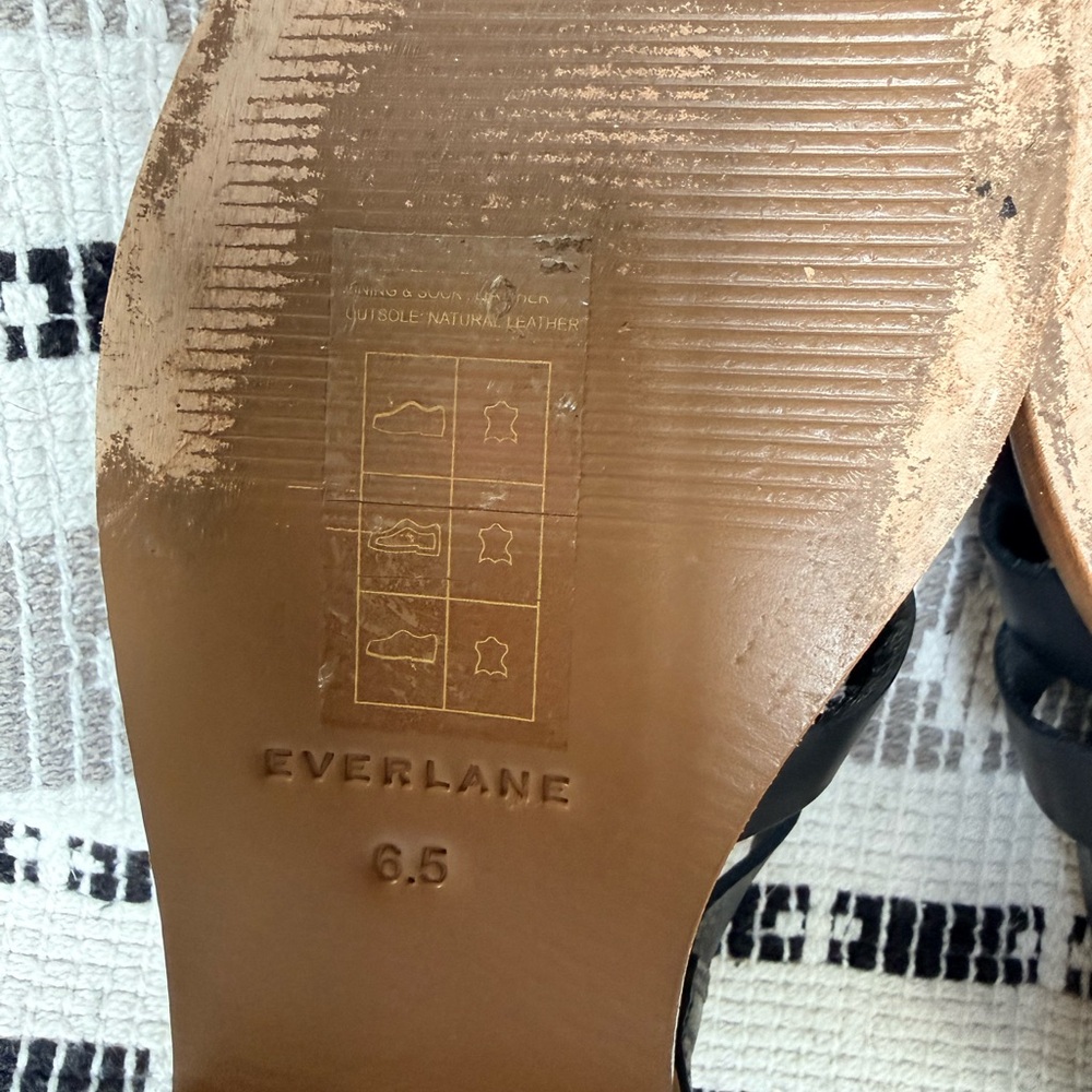 Everlane Women's Black Fisherman Sandals - Picture 7 of 9